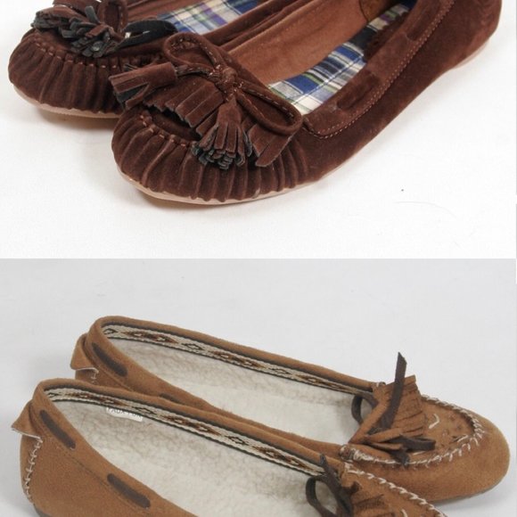 NWOT Lot Of 2 Pair Women's Moccasins-size 6 (Union - Picture 8 of 8